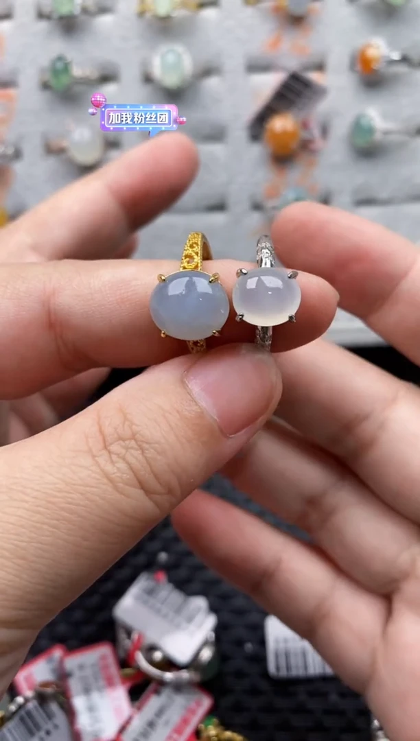 【闪购商品】翡翠戒指银S925镶嵌444444---3