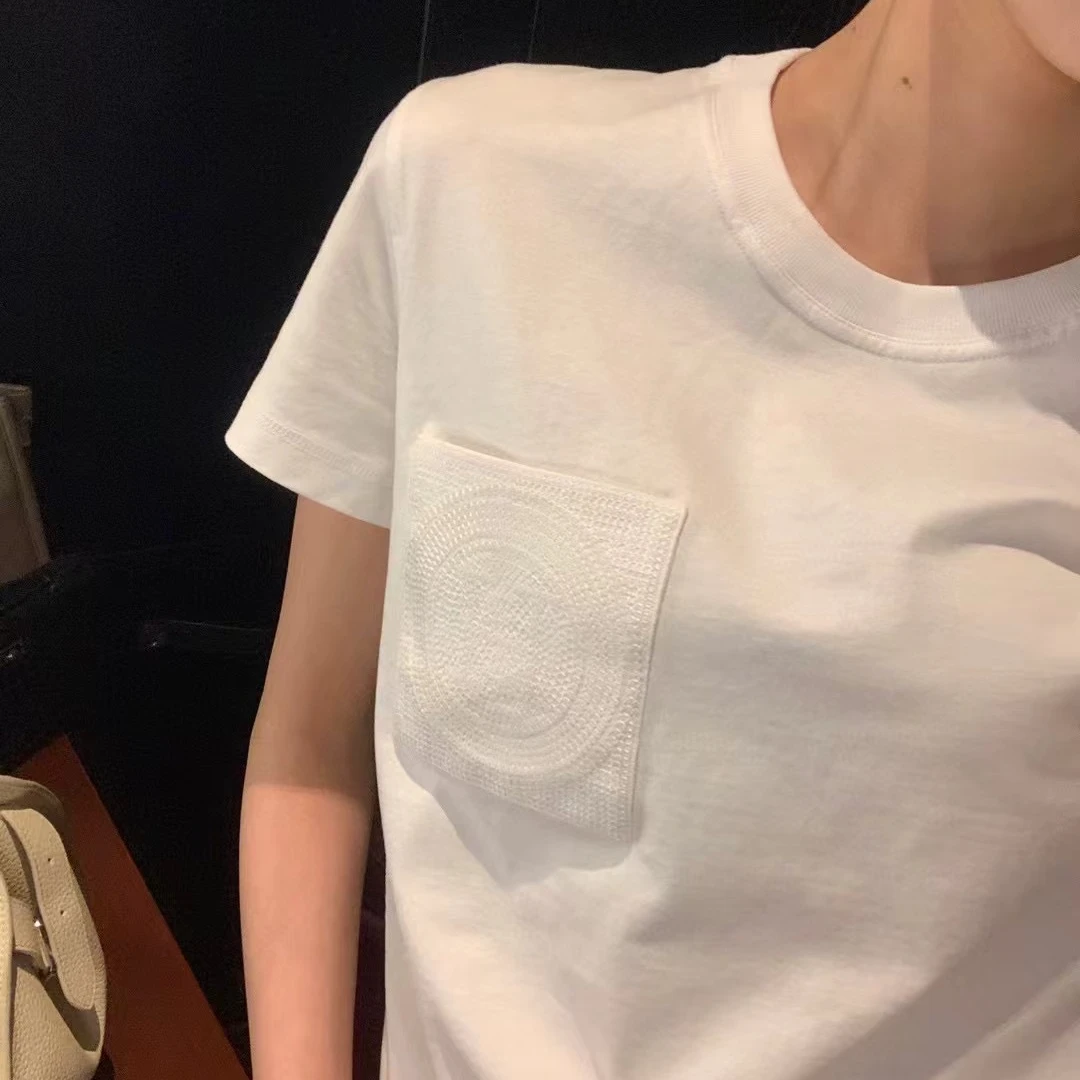 【LJ】H家经典款万针刺绣白T