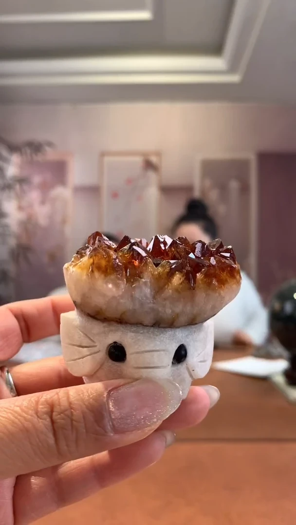 【闪购商品】水晶挂件未镶嵌黄水晶小象