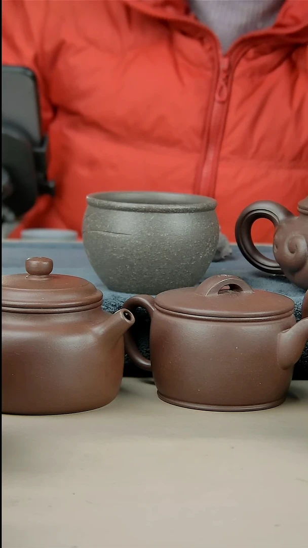 茶壶紫砂200蟹壳清杯子