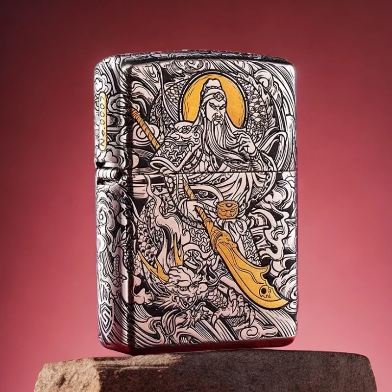 【老李鉴定】zippo打火机关公钢机加厚套壳关羽关云长关二爷DYJDYJ1