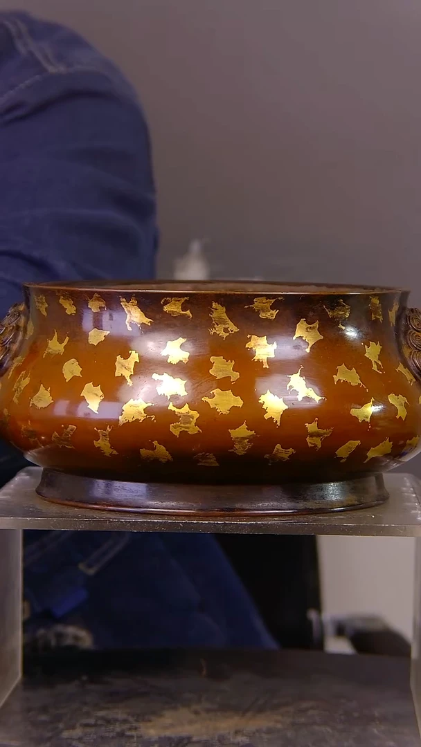 老*山水铜缘紫铜香炉结缘1111