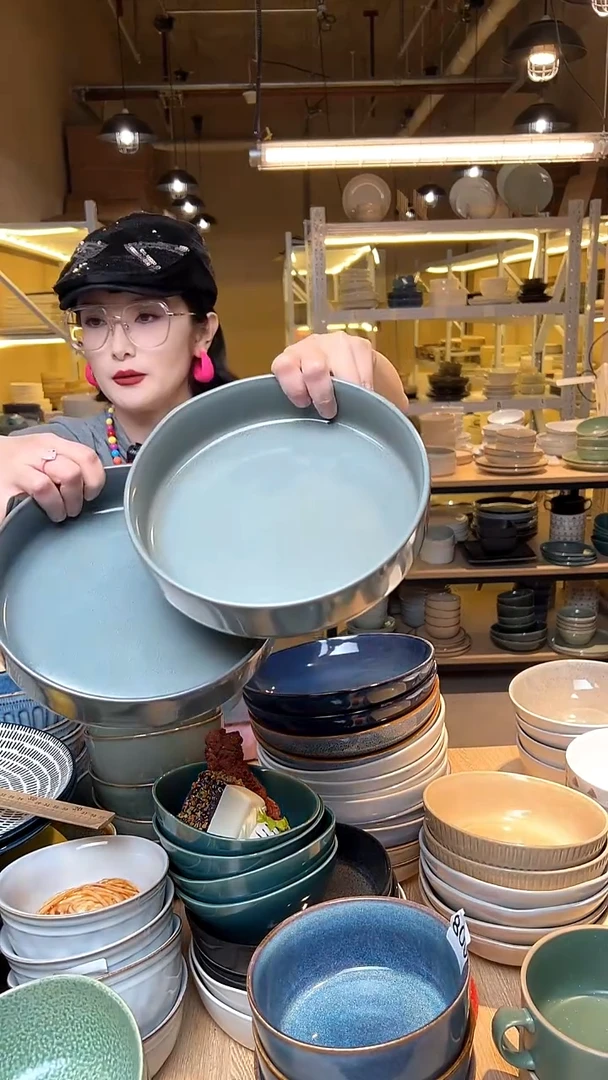 瓷162 外贸尾货高温釉下彩陶瓷餐具默认微瑕