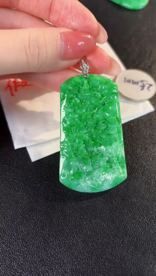 【闪购商品】翡翠颈饰18K金镶嵌缅料A货/支持复检/一件