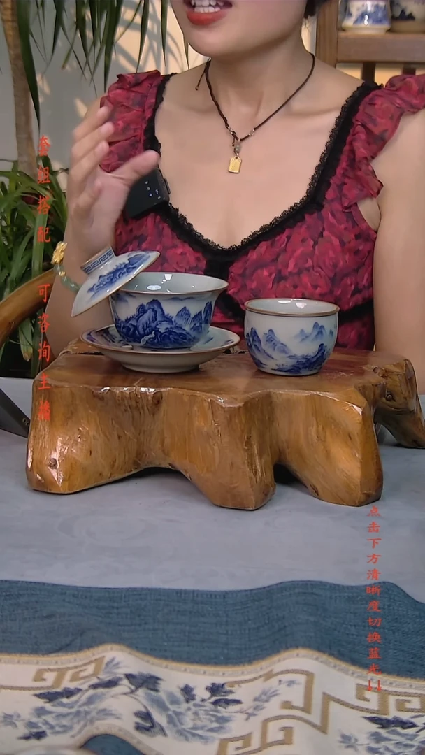 简装家用款2件套 老陶泥开片纹陶瓷茶具