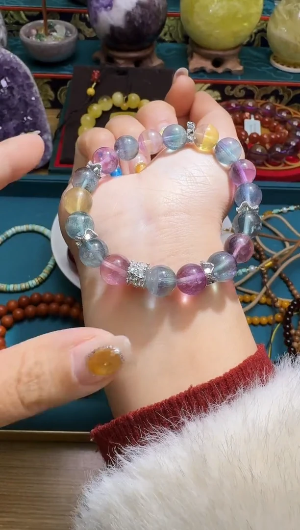 未镶嵌手链萤石多样性发一件 253