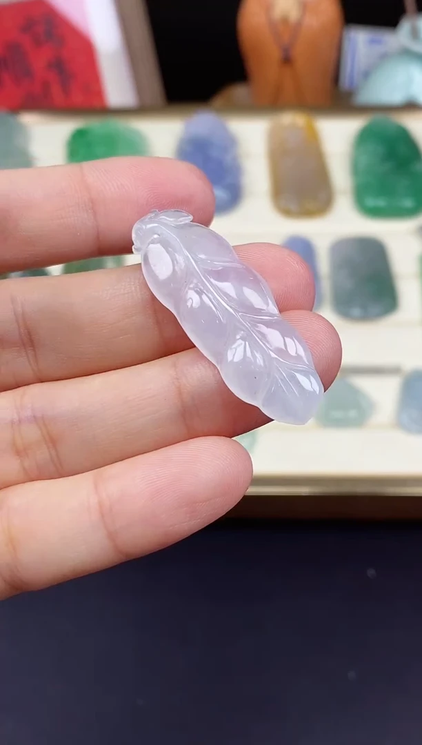 吊坠(不含链)未镶嵌翡翠叶子@@CMT6525