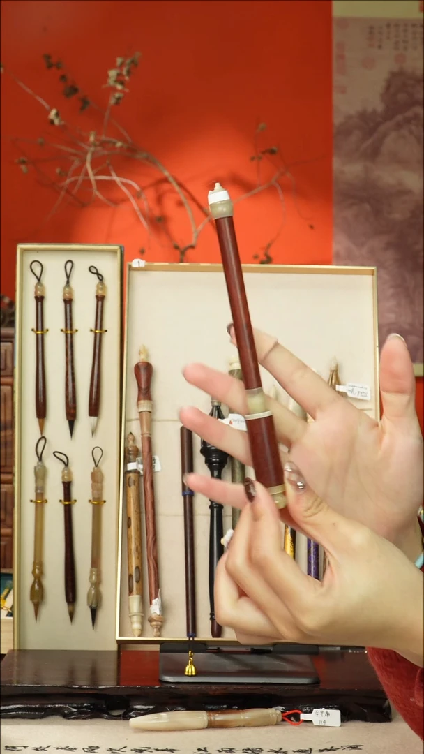 83号闪孤品高货毛笔链接 清水试笔 蘸墨不退