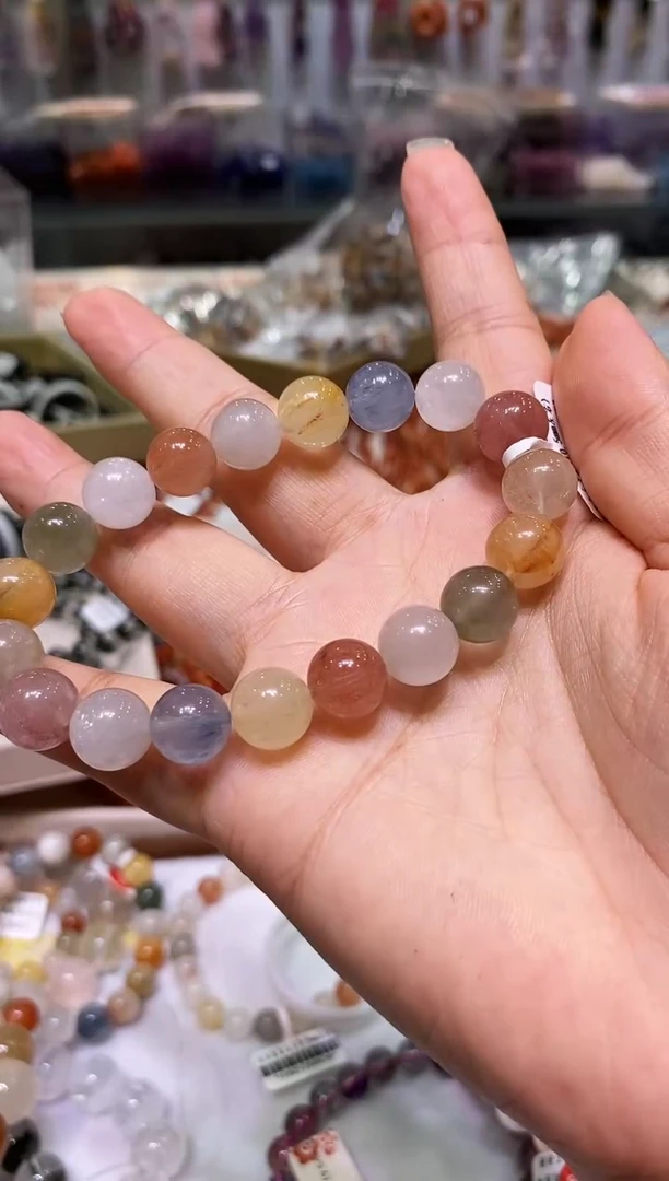 未镶嵌手链水晶多样性发其一兔毛10.5+