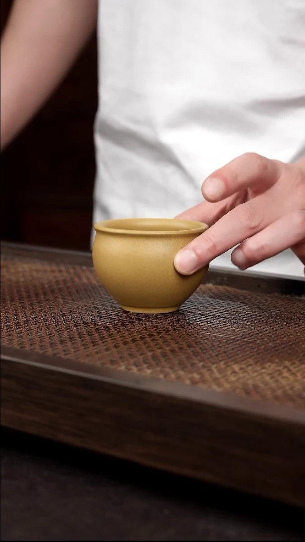 茶壶紫砂黄金段圆融杯