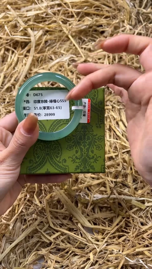 未镶嵌手镯石英质玉D675-51.8