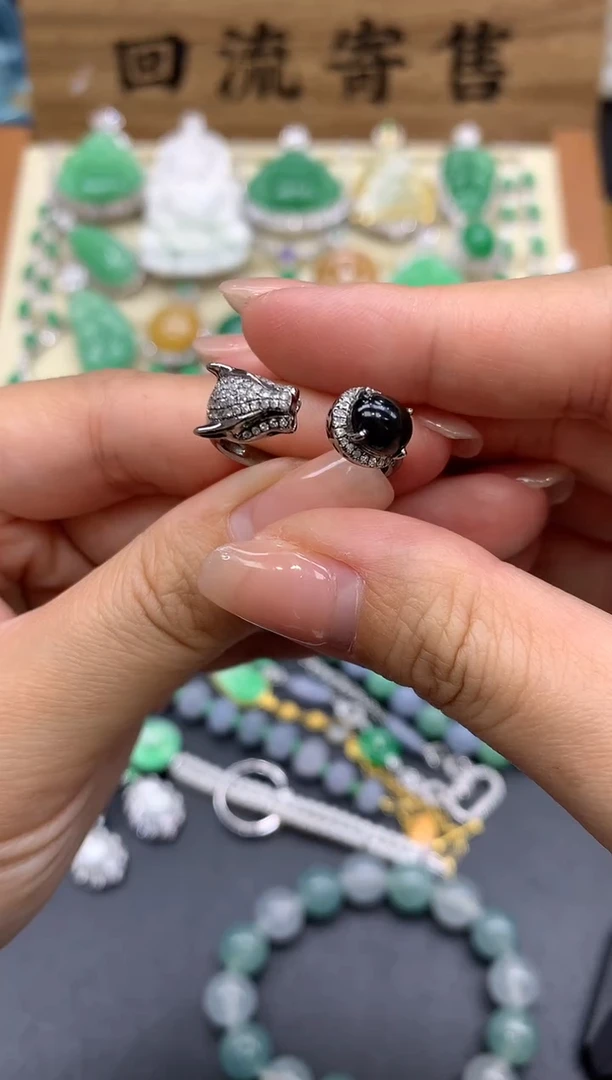 【闪购商品】翡翠戒指18K金镶嵌348-中国好珍宝