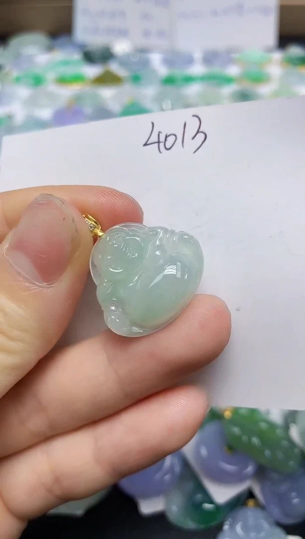 翡翠未镶嵌颈饰天然缅甸翡翠A货