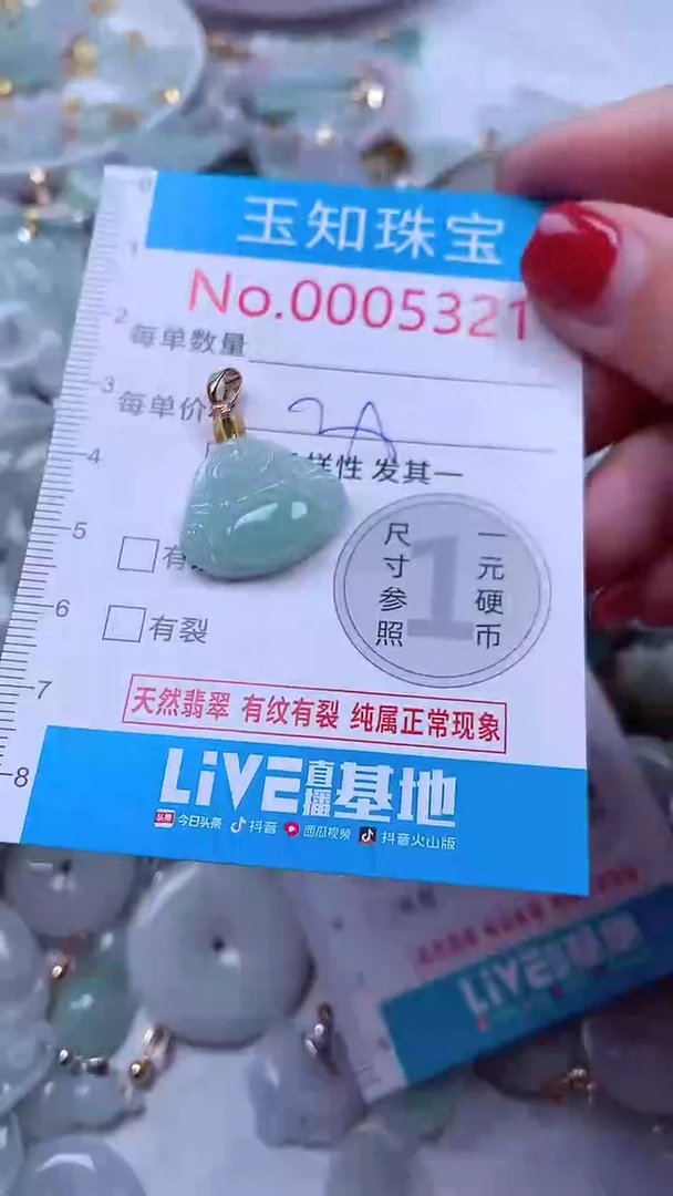 吊坠(不含链)未镶嵌翡翠5321