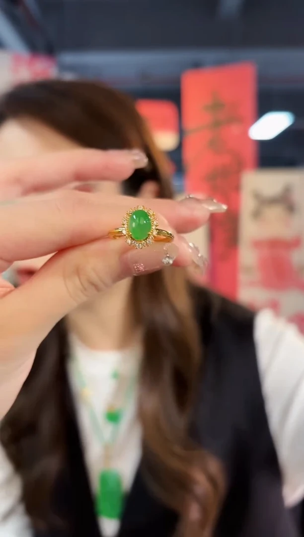 【闪购商品】翡翠戒指未镶嵌缅料A货/支持复检/一件