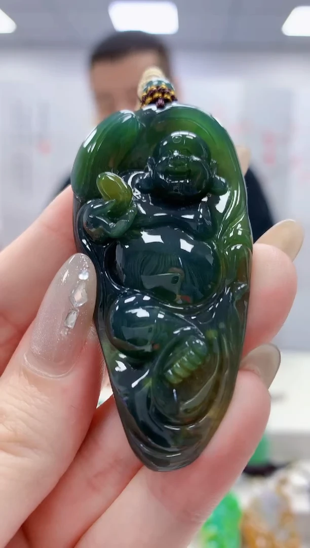 未镶嵌定制翡翠4898jw-毛货挂件104