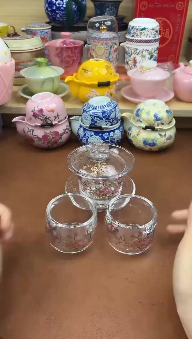 陶陶瓷茶具摆件旅行套组
