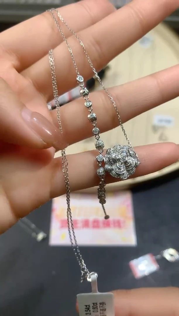18K金镶嵌套链钻石套链A238|5980