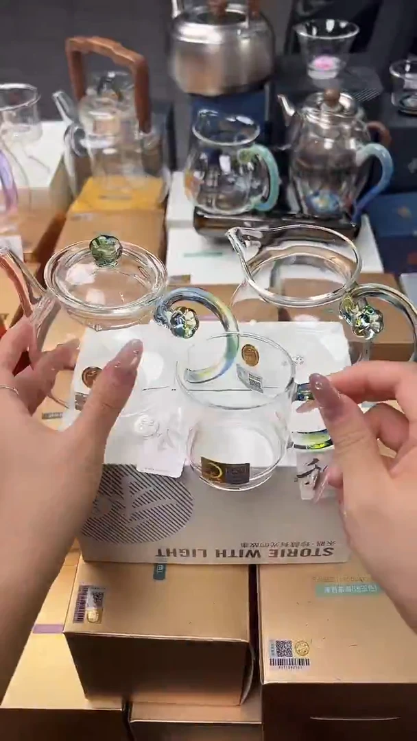 @@禾器幻彩清莲壶迷翠+浮莲迷翠+隆杯迷翠