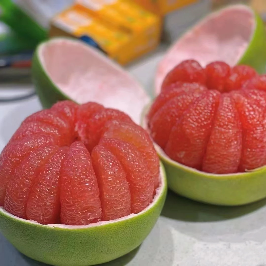 【红心蜜柚】一箱4颗。产地原装