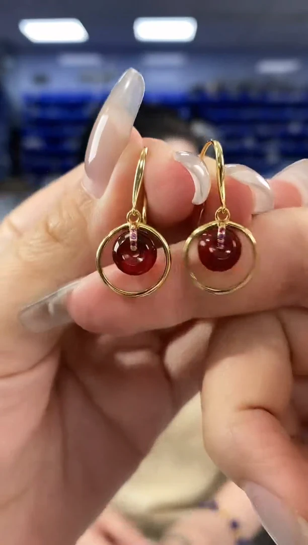 银S925镶嵌琥珀裸石EZ3567