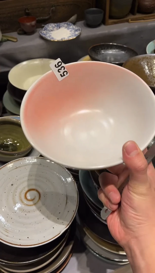 【闪购商品】瓷片536  桃夭的面碗1个
