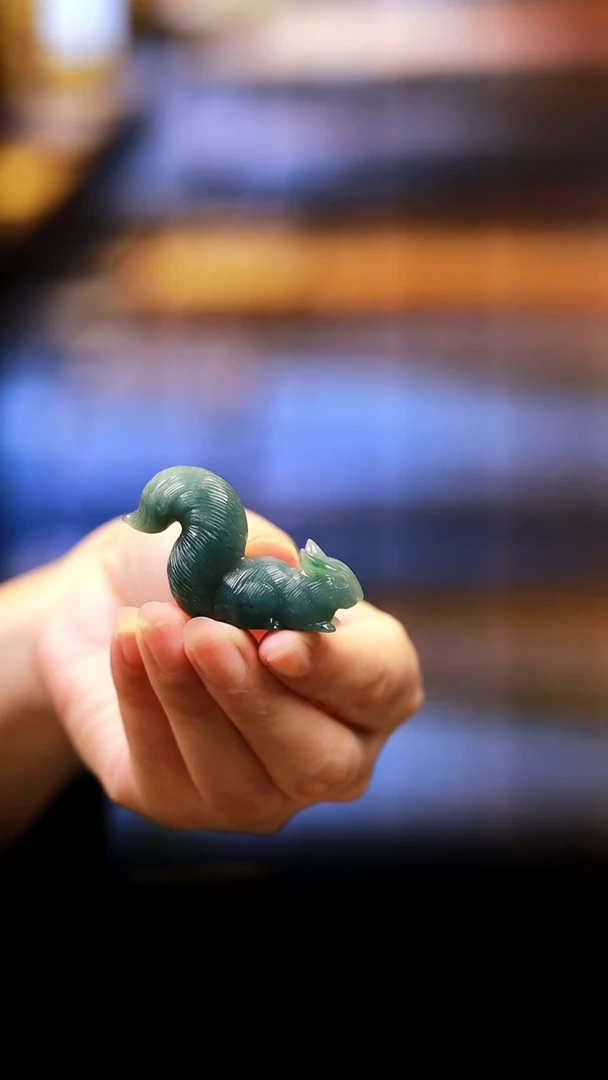 未镶嵌把件翡翠松鼠