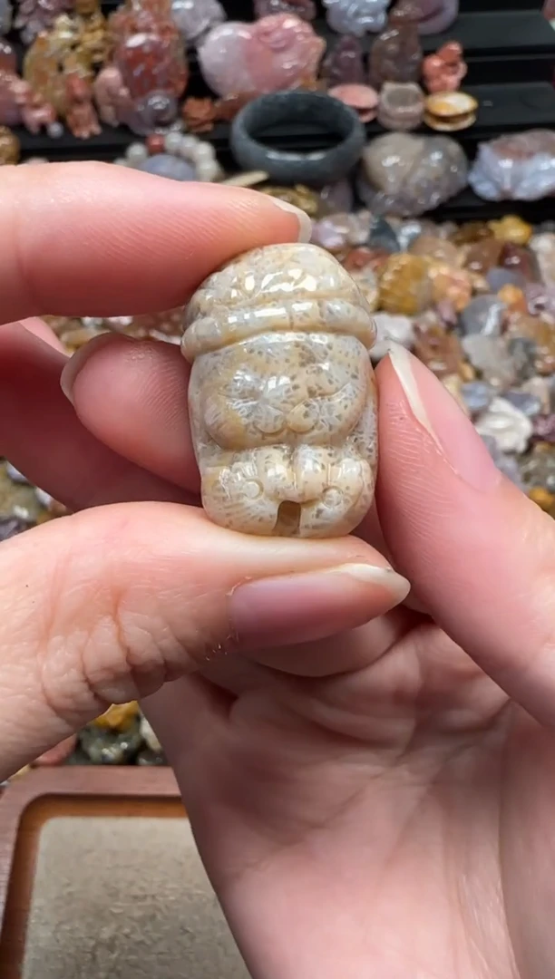 颈饰未镶嵌硅化珊瑚（珊瑚玉）777