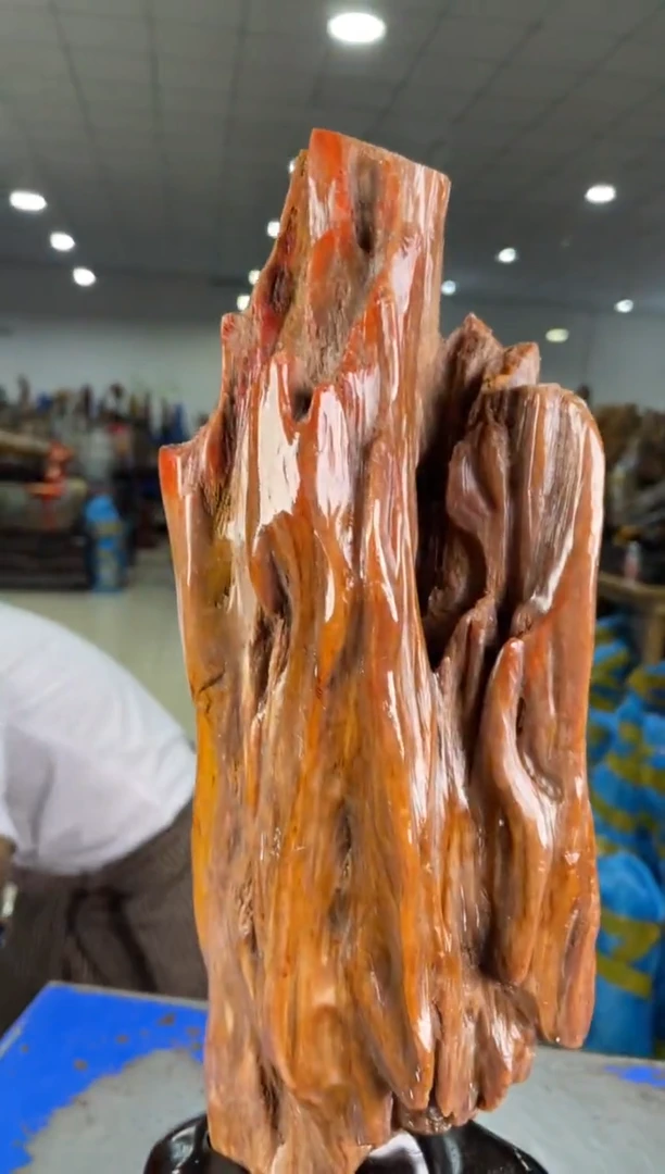 【闪购商品】硅化玉摆件未镶嵌11