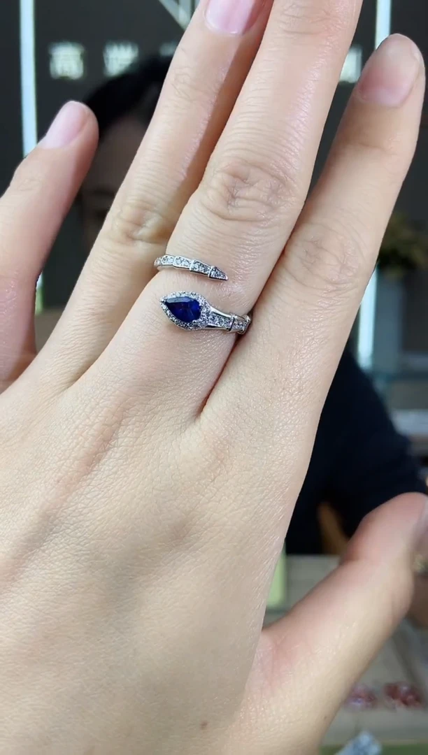 【闪购商品】蓝宝石手饰银S925镶嵌手饰