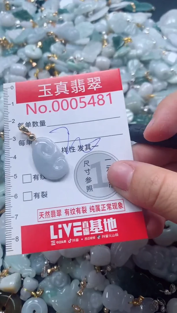 吊坠(不含链)未镶嵌翡翠5481