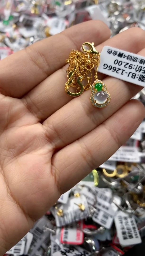 银S925镶嵌戒指翡翠3333     9
