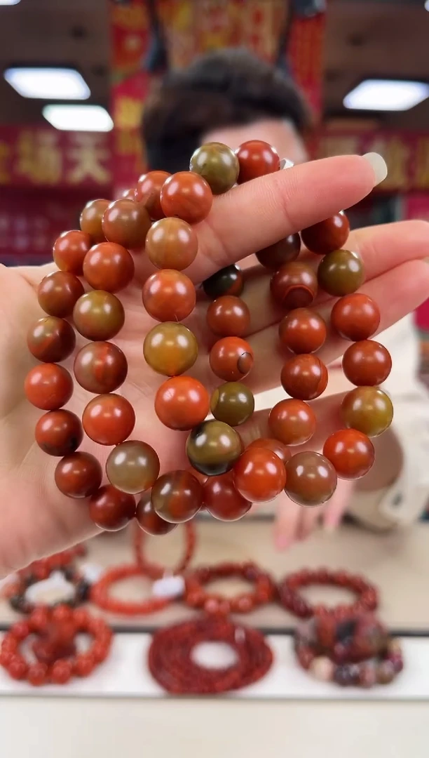 未镶嵌包浆大山包手串11+南红玛瑙（多样式发其一）