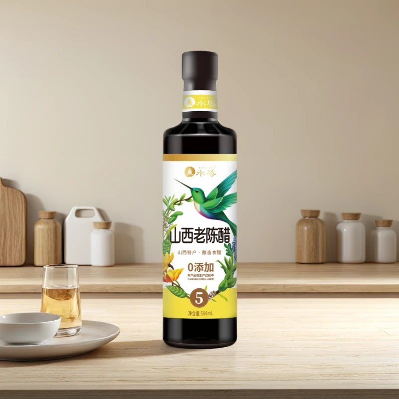 水塔山西老陈醋五6度酸度饺子醋1瓶×500ml纯粮食酿造0添加