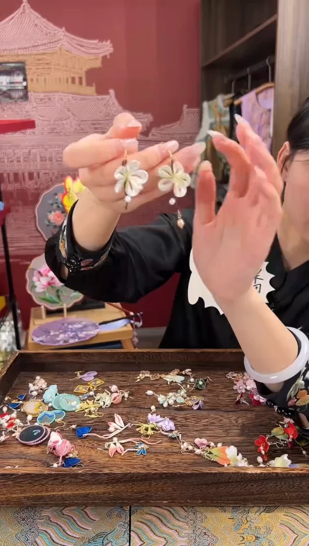 【闪购商品】刺绣苏绣世家非遗手工（耳环）