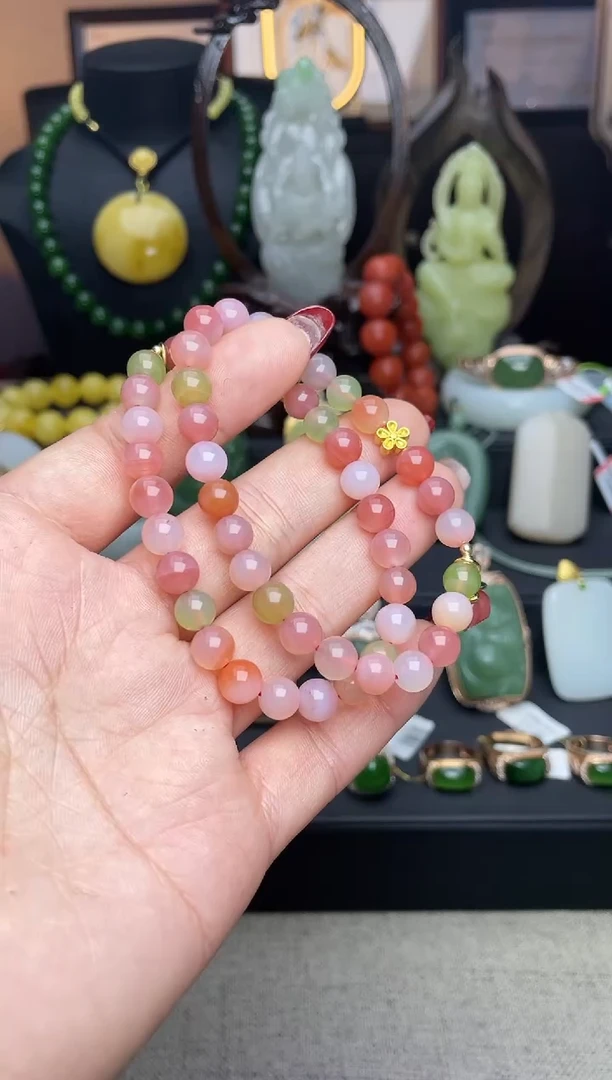 【闪购商品】玛瑙/玉髓手链未镶嵌手串多样性发其一f098