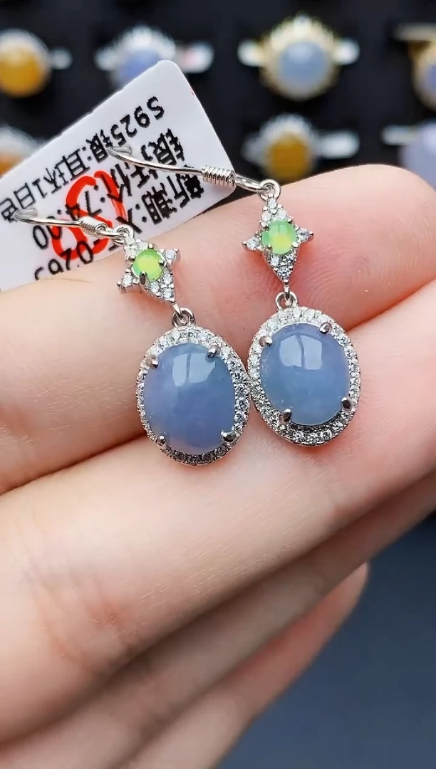 银S925镶嵌戒指翡翠4073