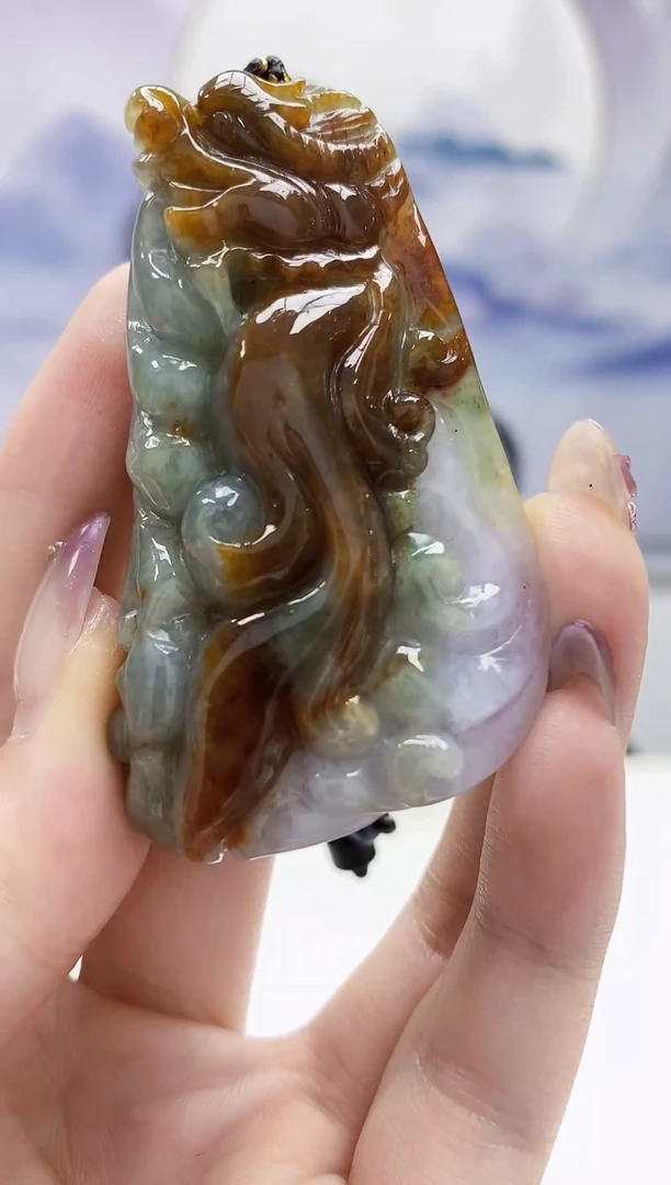 定制翡翠未镶嵌4829jw-毛货挂件67