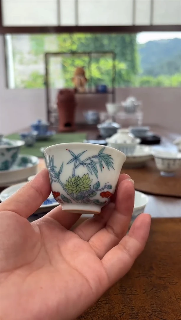 其他闪购斗彩灵芝杯