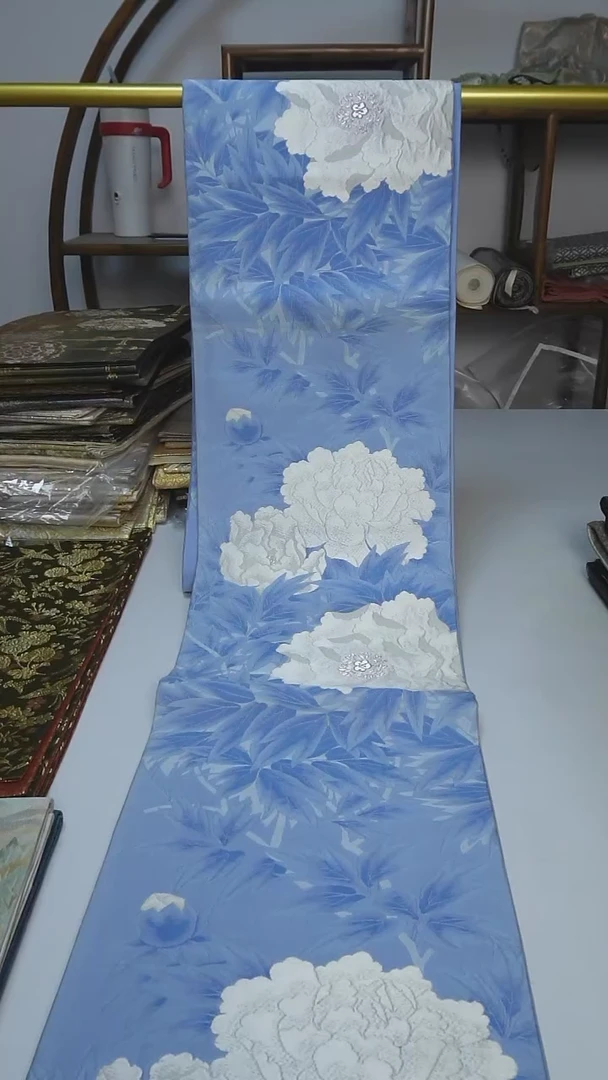织绣122西阵织六通牡丹