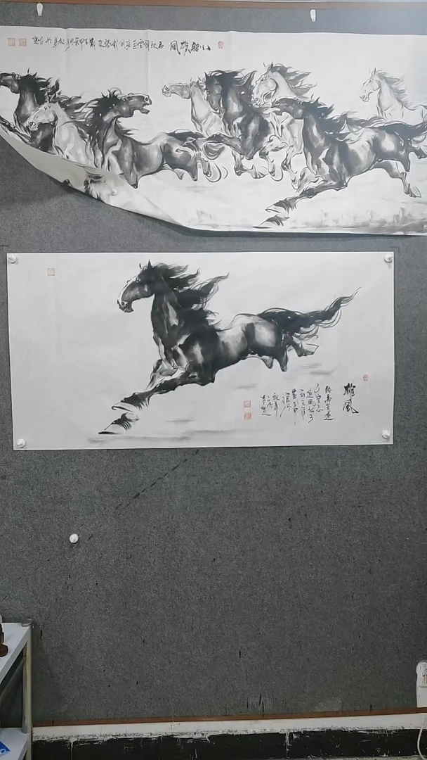 【闪购商品】国画水墨写意马图单骏