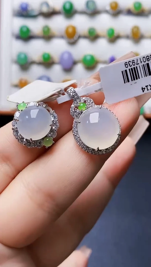 银S925镶嵌戒指翡翠1319