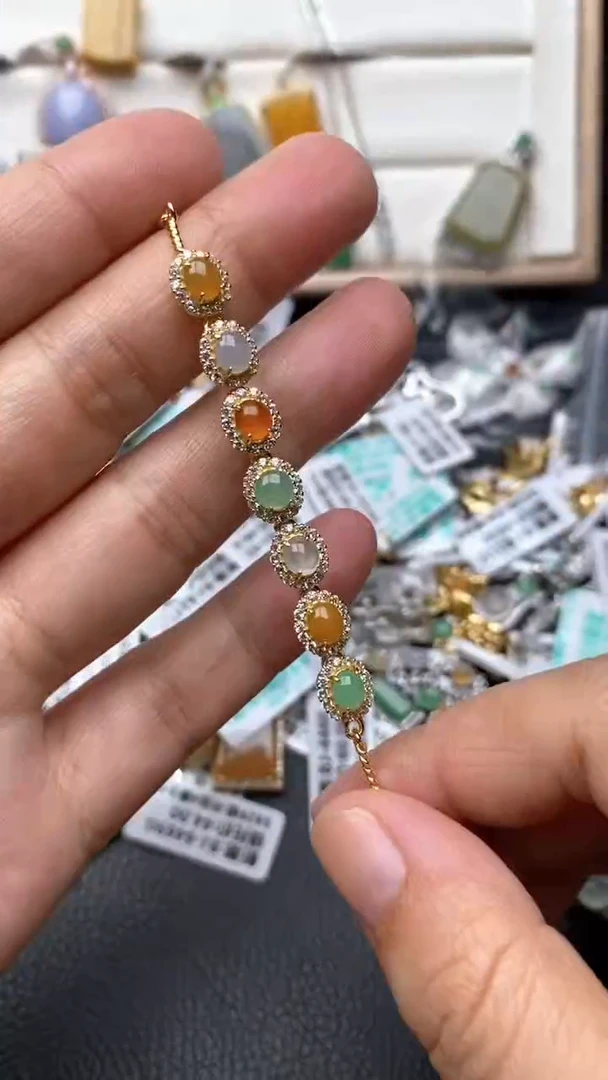 银S925镶嵌戒指翡翠1