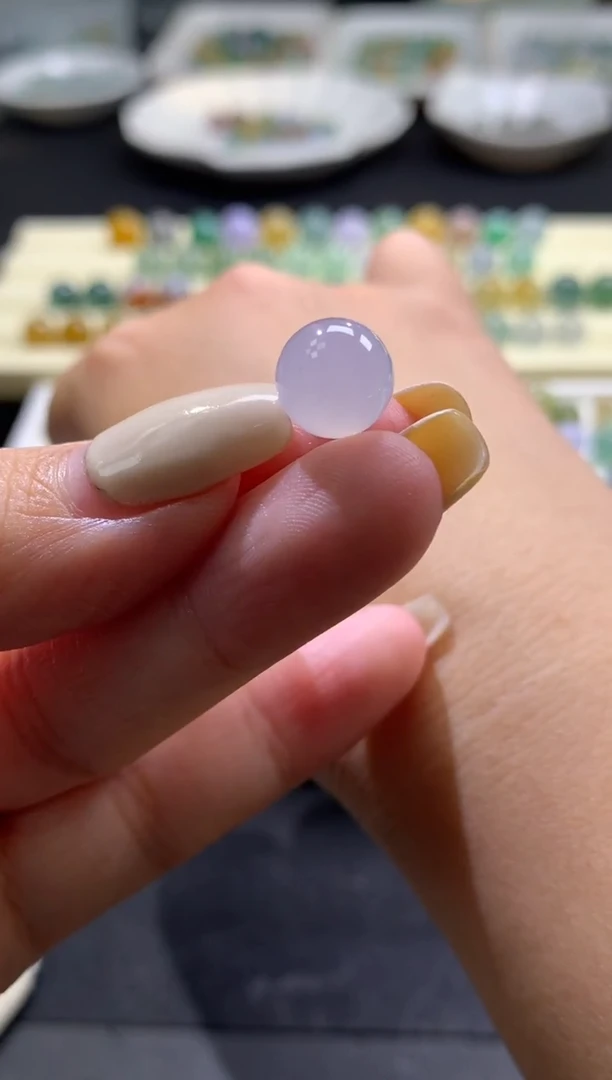 未镶嵌定制翡翠卡9.5mm