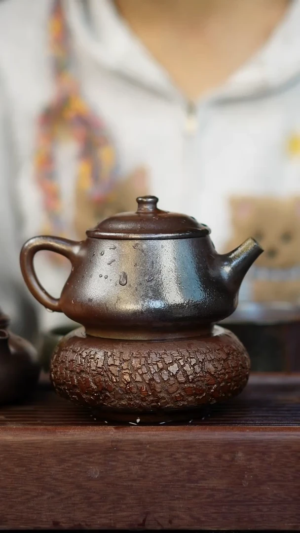 茶壶紫砂柴烧紫砂石瓢