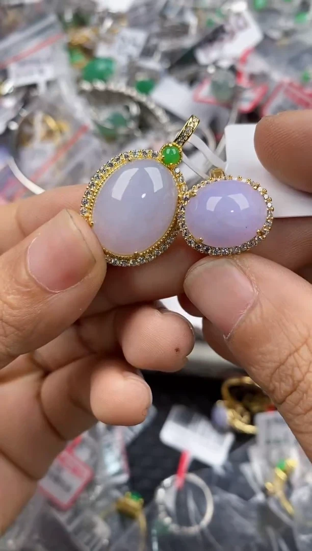 银S925镶嵌戒指翡翠333              9