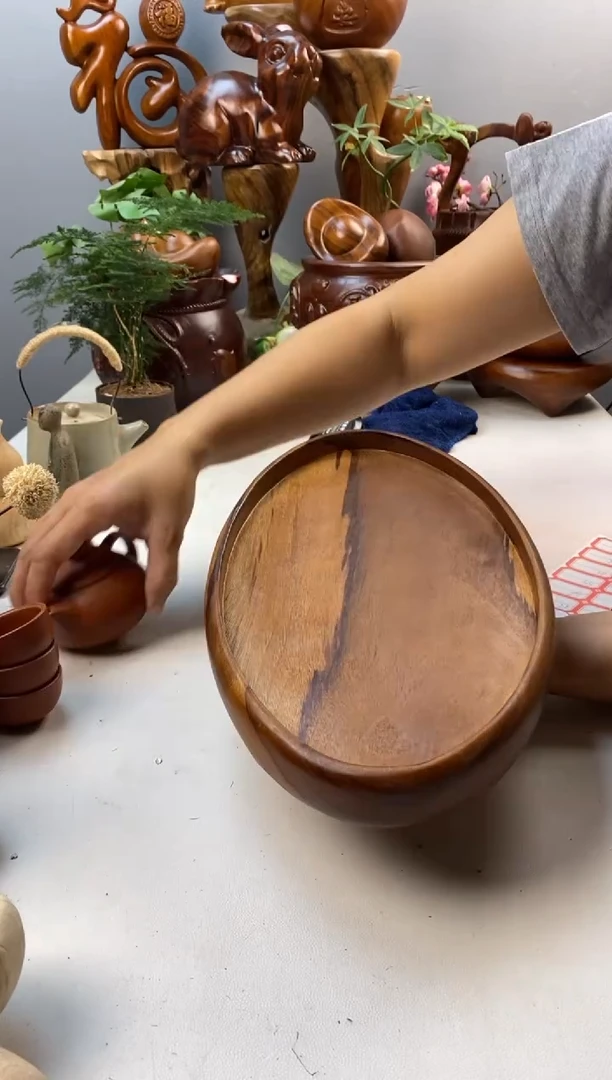 香樟木A32长椭圆盘/尺寸35*29*4