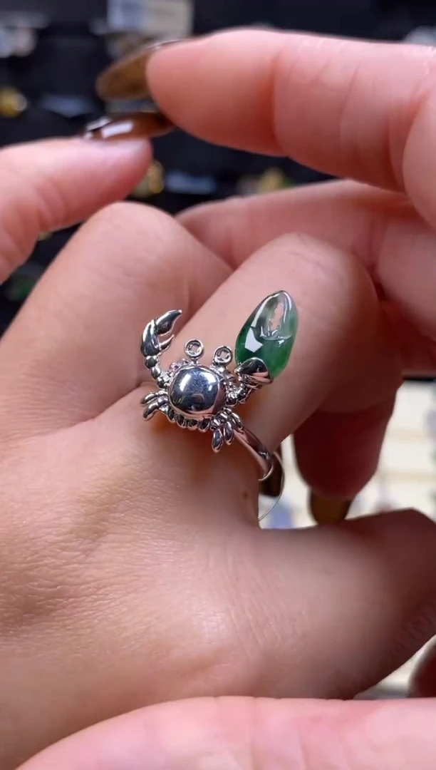 颈饰银S925镶嵌翡翠19301