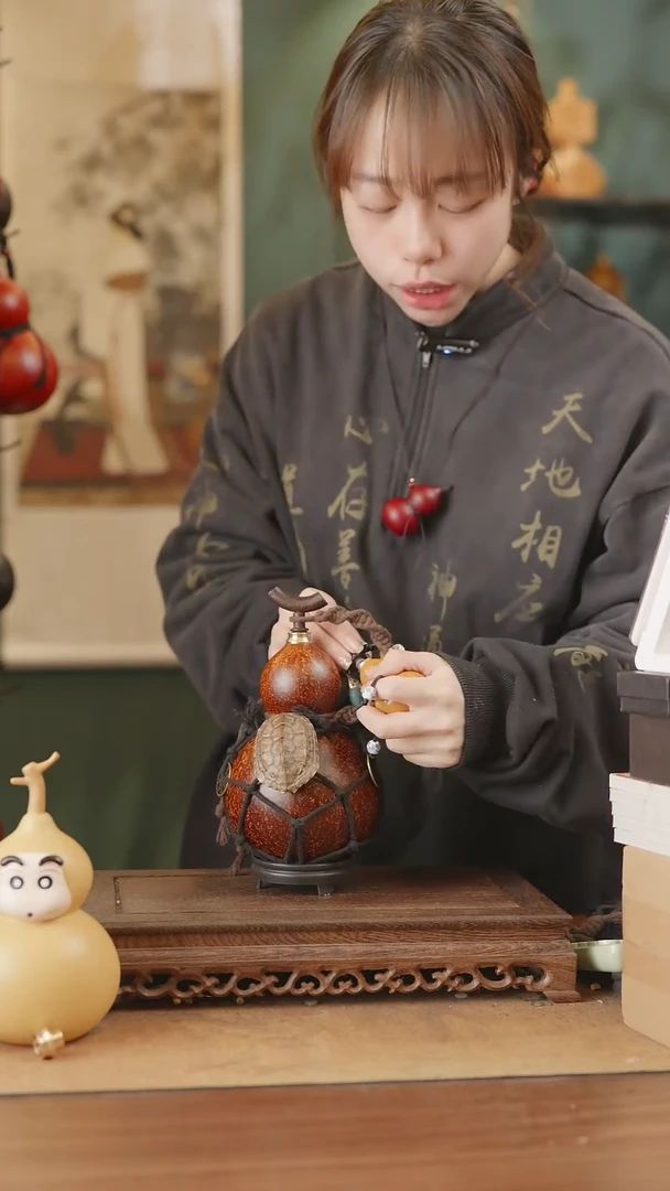 【闪购商品】312号精品天然大漆工艺防渗内胆酒葫芦~