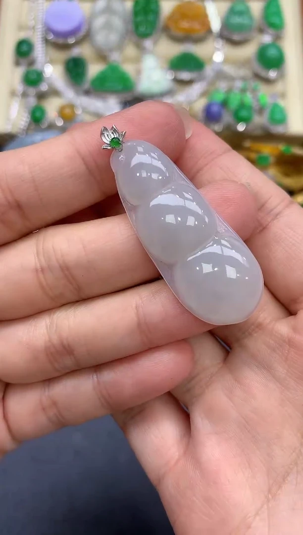 颈饰18K金镶嵌翡翠2-中国好珍宝